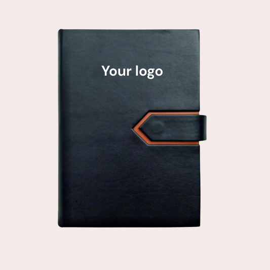 Personalised Lavish Black A5 PU Leather Journal – 192 Pages