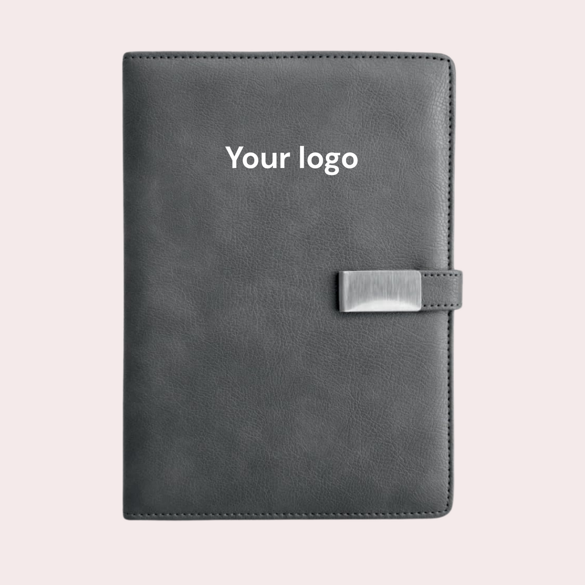 Personalised Grey Charm A5 Ruled Journal Notebook – 192 Pages | 80 GSM