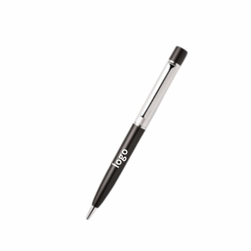 Personalized Vermont Silver & Black Metal Pen