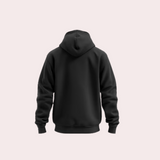 Personalised Black Zipper Hoodie