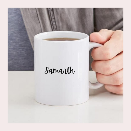 Customisable White Ceramic Mug – 350ml