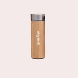 Personalised Eco-Friendly Bamboo Flask 500ml with Stainless Steel