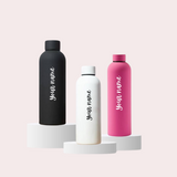 Customised Hot & Cold Stainless Steel Black Bottle Flask – 500ml Vacuum Insulated