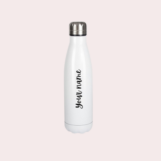 Personalised Vacuum Insulated Cola Bottle White