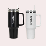 Personalized Tall Insulated Tumblr Leakproof Black 1200ml