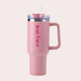 Personalized Tall Insulated Pink Mug – 1200 ML