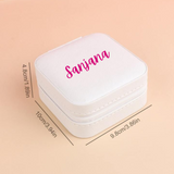 Personalized White Customizable Jewelry Organizer