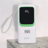 Personalized Enlarge Pro White 30000MAH Power Bank